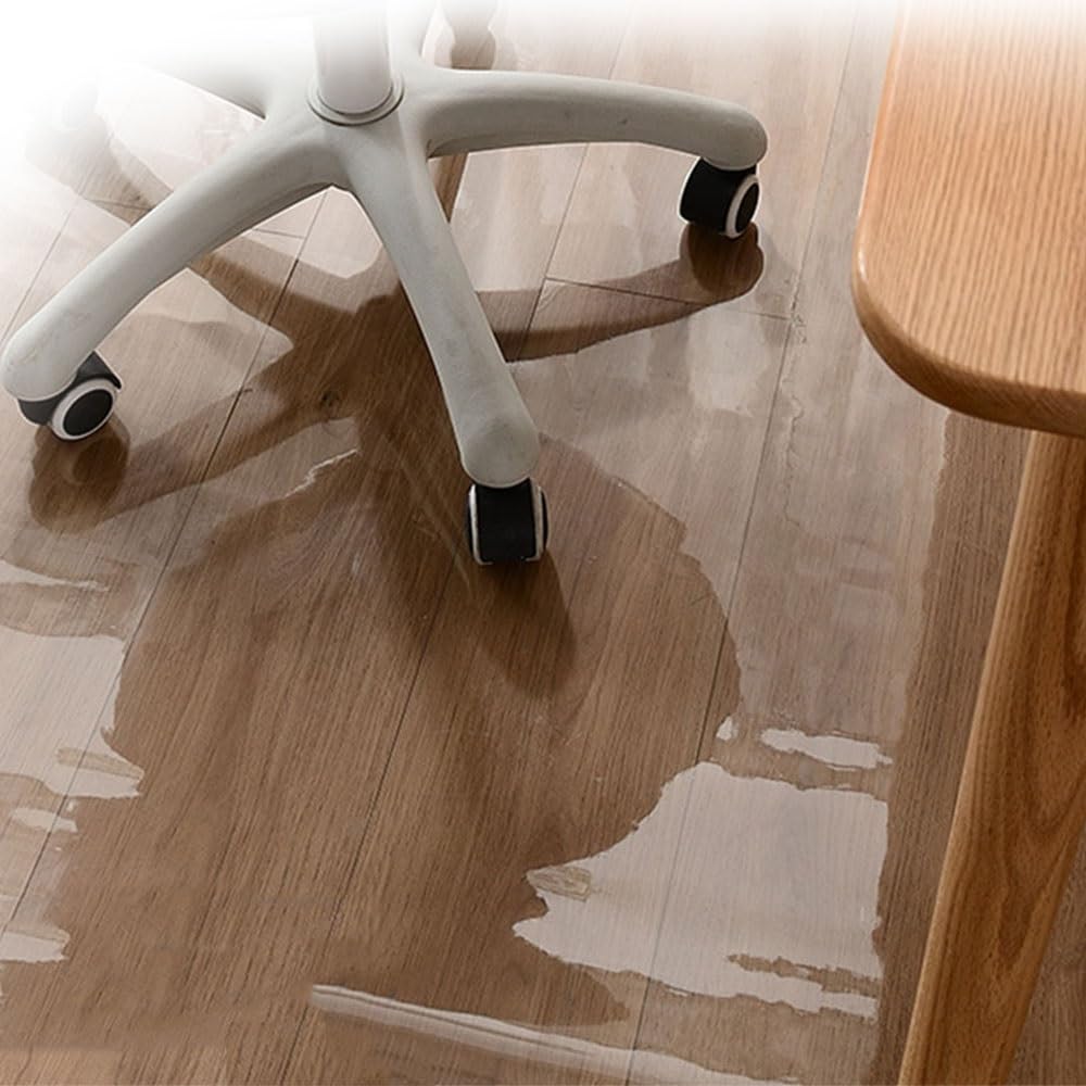 Clear Chair mat Transparent Chair Floor Mat for Office Home Plastic Hard Floor Protection Mat Rectangle Office Chair