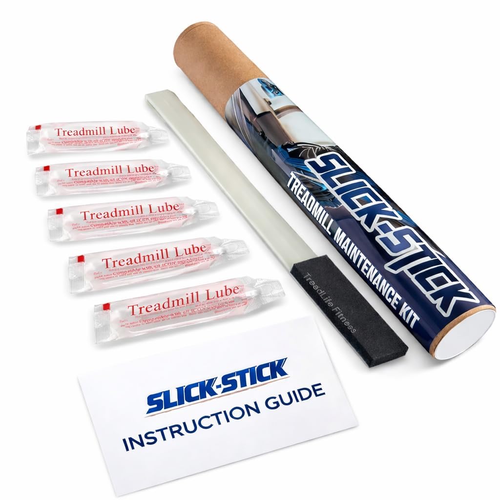Treadmill Lubricant Slick-Stick Maintenance Kit - 16" Heavy Duty Applicator - 5X Treadmill Lube Applications - Instructions Included