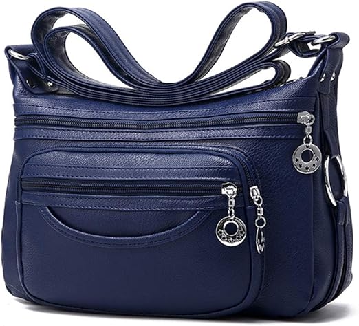 MINTEGRA Women Crossbody Bag Leather Handbag Pocketbook Lightweight Shoulder Purse