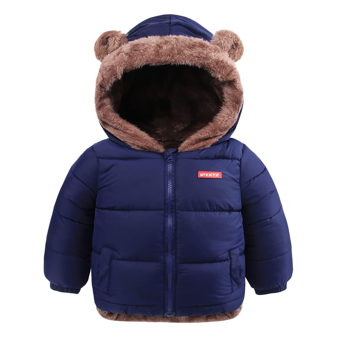Baby Girl Winter Coats Infant Boy Fleece Puffer Jacket For Toddler