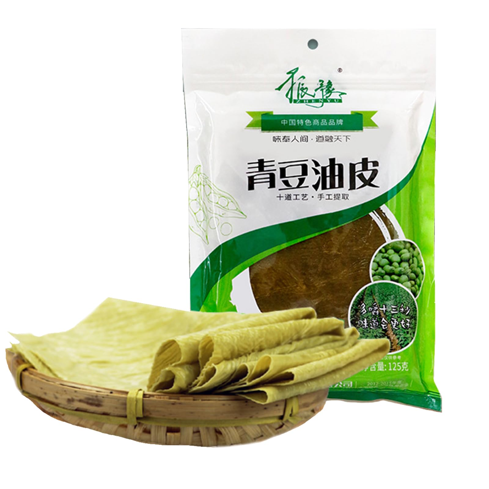 Tofu Skin Dried Beancurd Sticks - Handmade Green Beans Dried Tofu Skin 118 G 4.1 Oz Vegetarian Food Special Youdoupi, For Cooking Cold Dishes Hot Pot Dry Mixing Frying Soup
