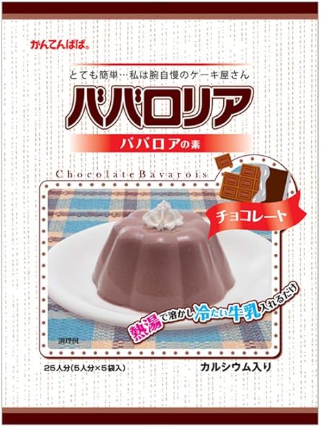 Amazon Co Jp 常温 伊那食品 ババロリア ババロアの素 チョコレート 375g 業務用 ババロア ソースなし 食品 飲料 お酒
