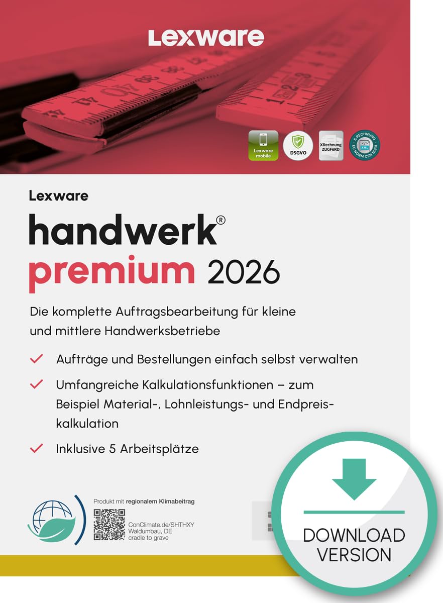 Lexware handwerk Premium 2026 (365 Tage) | PC Aktivierungscode per Email