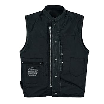 S / île S / ile sile シール sokubaku gilet Amazon.com: GARGOYLE BELLS Men's Leather Motorcycle Vest SOA