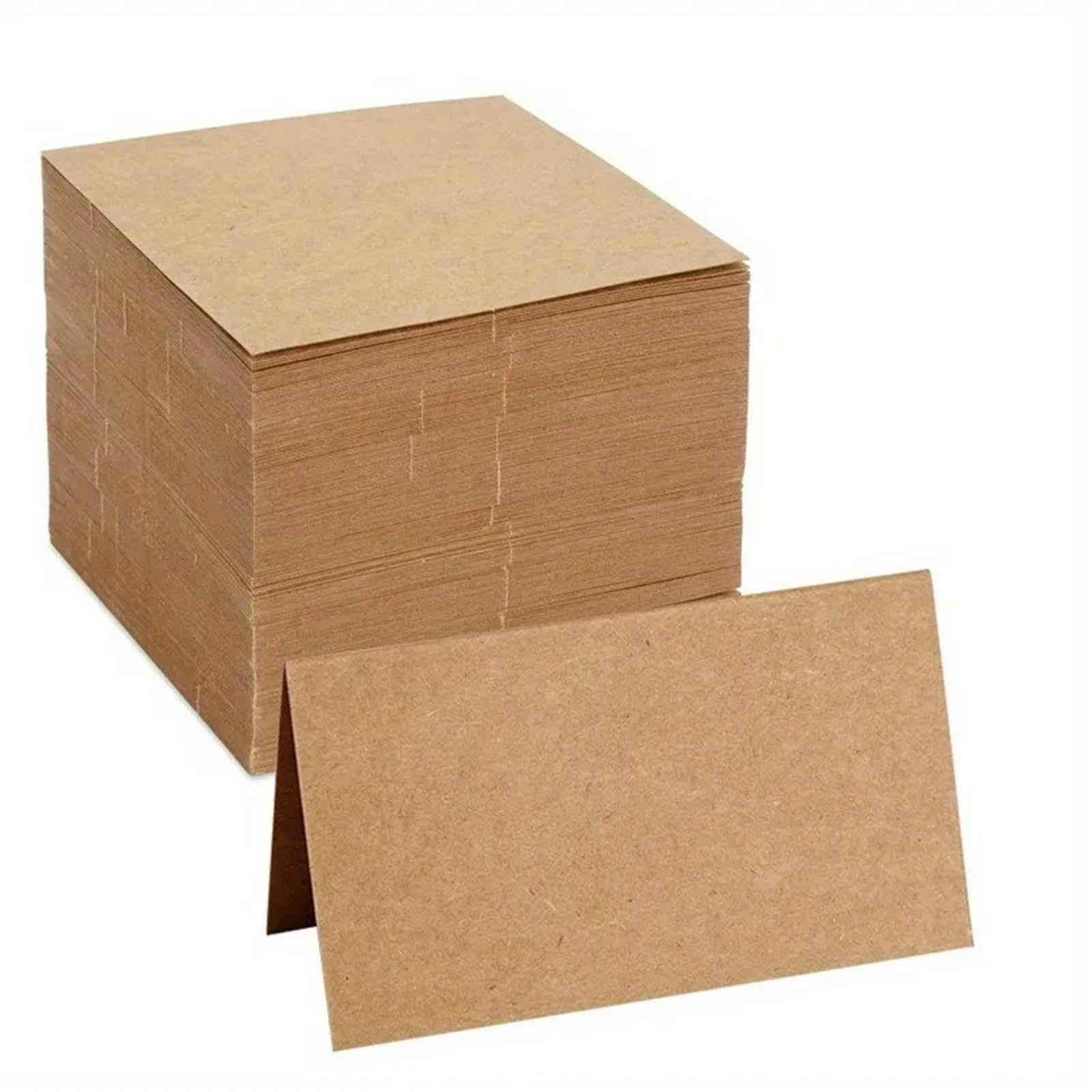 Tischkarten, 200 Stück Kraftpapier-Tischkarten for Hochzeit, Bankett, Tischdekoration, Party, Anmeldung, Namen, Sitz, Geschenk