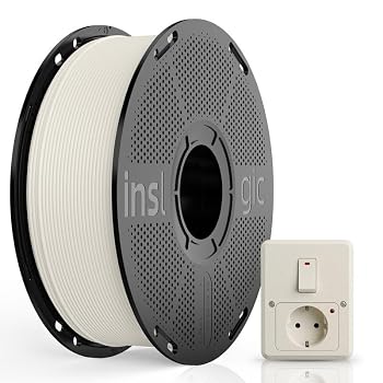 Inslogic Pre-Dried ABS FR V0 Filament 1.75mm, 1KG, Natural White