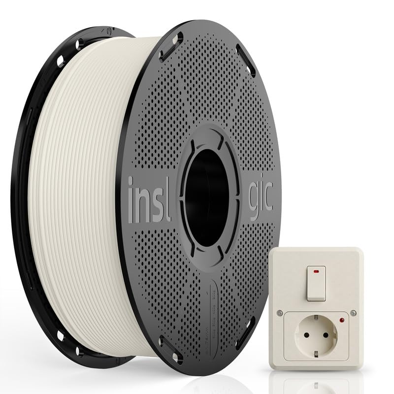 Inslogic Préchauffé ABS FR V0 Filament 1.75mm, Retardateur de Flamme Filament d'Imprimante 3D, Classe V0, Faible Déformation, Parfait pour Applications de...