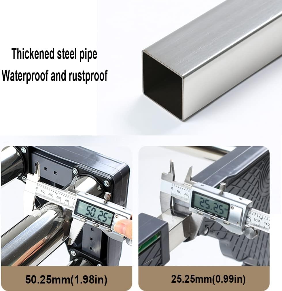 Klimaanlage Sockel Untergestell Luftkühler-Mit 4 Stabilen Füßen Höhe 25cmGefrierschranksockel 45-70cm verstellbare für Eismaschine Edelstahl-Gefriergerät-Kühlschrank-Regalhalter