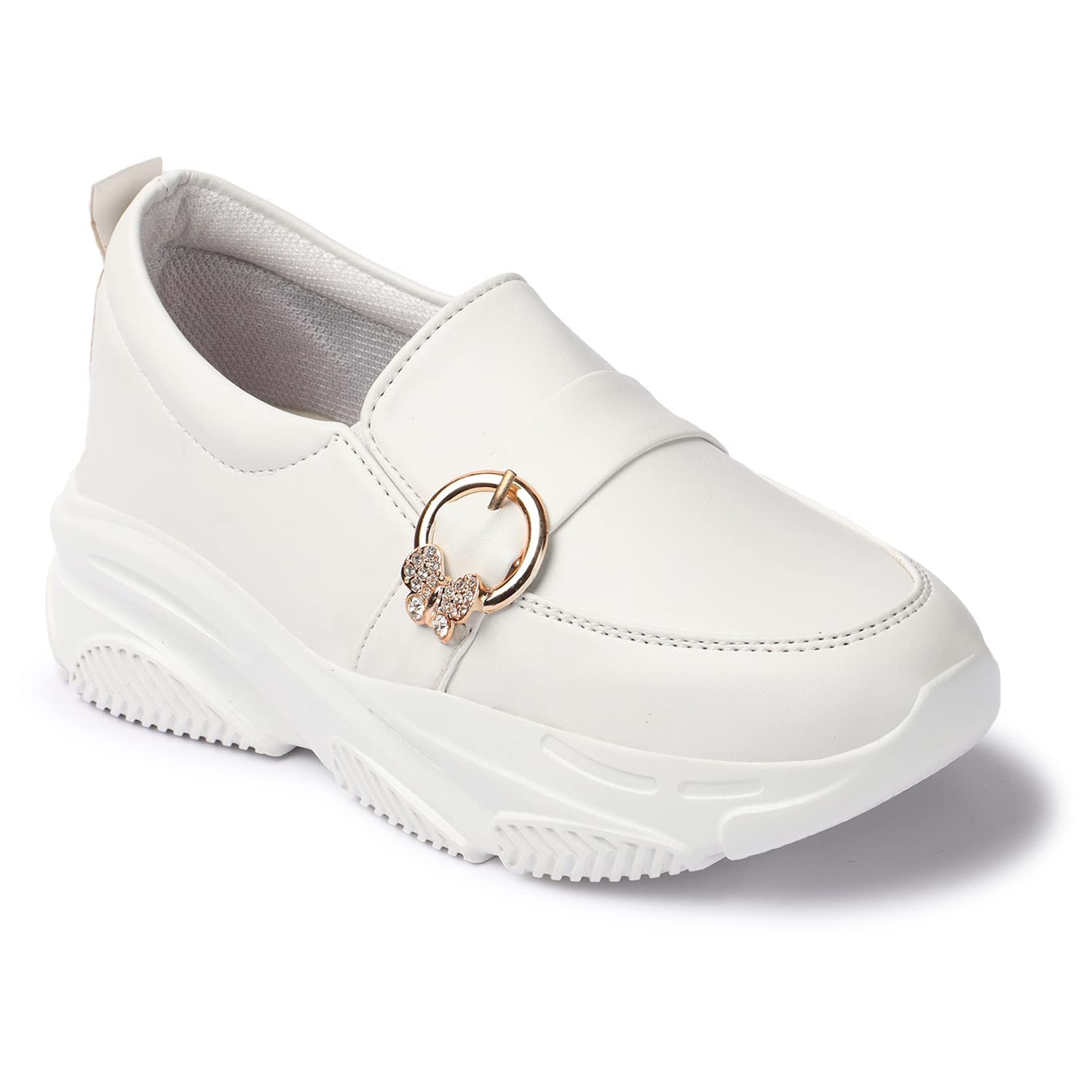 See full amazon price history chart for EVOLTAR Synthetic Leather Solid Colors Butterfly Shaped Buckle Ornamented Moccasin Shoes for Women. White Size- 41 EVOLTAR Synthetic Leather Solid Colors Butterfly Shaped Buckle Ornamented Moccasin Shoes for Women. White Size- 41 (B0C2V4T488) Amazon Price History, Amazon Price Tracker