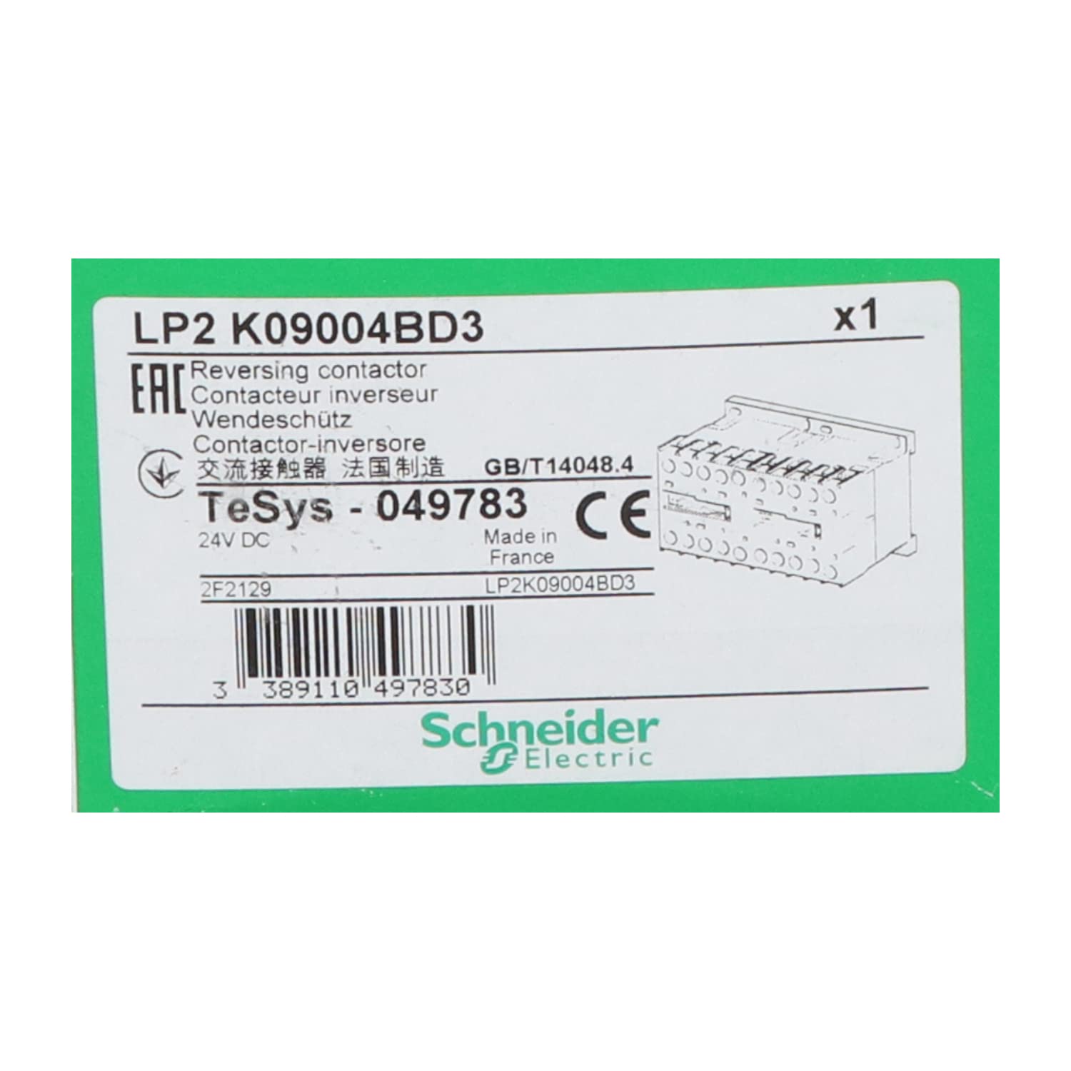 INVERSOR K TETRAP. D F 9A 24V DC