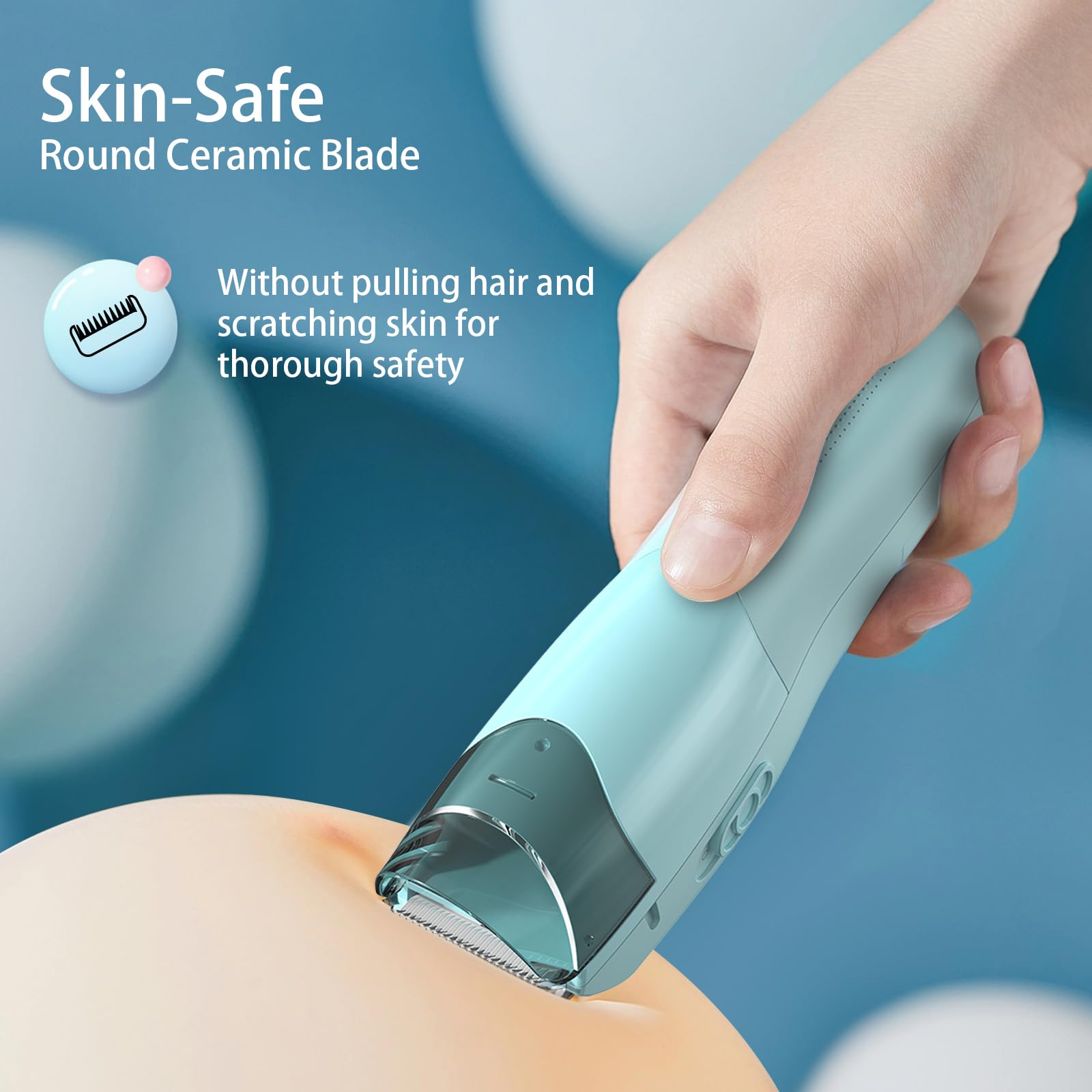 Cortadora de pelo al vacío para niños y hombres, kit de corte de pelo eléctrico con doble potencia de motor, recortador de pelo profesional inalámbrico, IPX7 impermeable y recargable 4