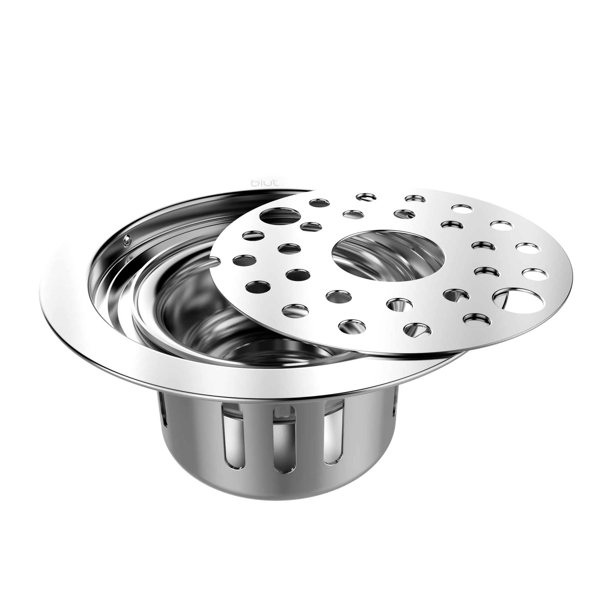 BIUT Grating Round Lock with Anti Cockroach Trap Stainless Steel Plain with Hole 5"X5" || Drain Cover || Jali for Bathroo1m and Kitchen Floor Water Drain Grating (5 x 5 Hole Anti-Cockroach) (B08RW6X2SF) Amazon Price History, Amazon Price Tracker