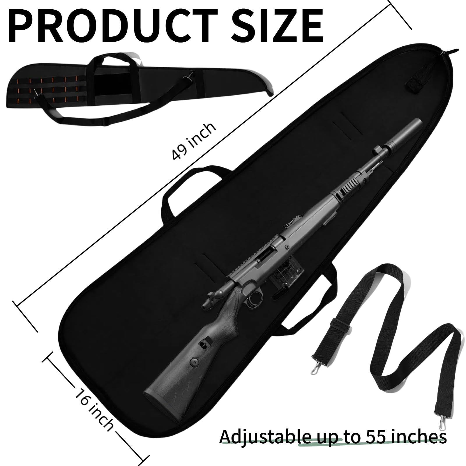 Snapklik.com : KOKKOYA Shotgun Rifle Soft Gun Case For Rifles And ...