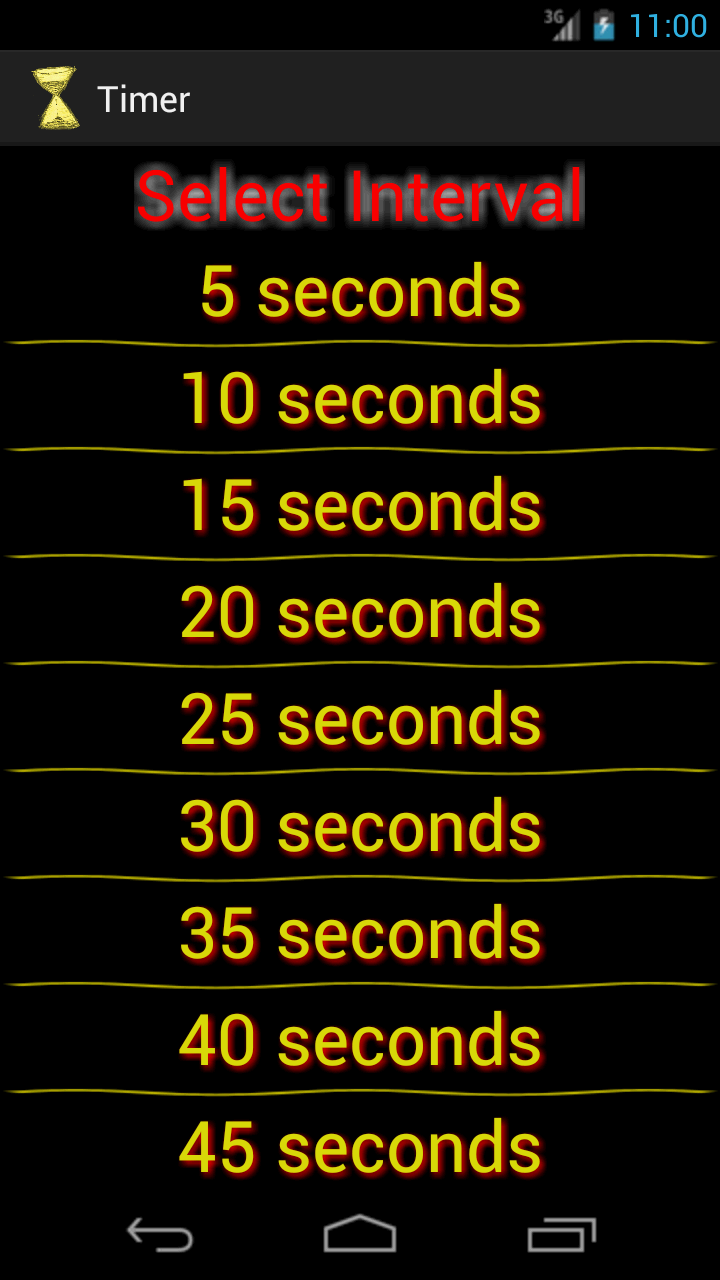 Simple Timer App on Amazon Appstore