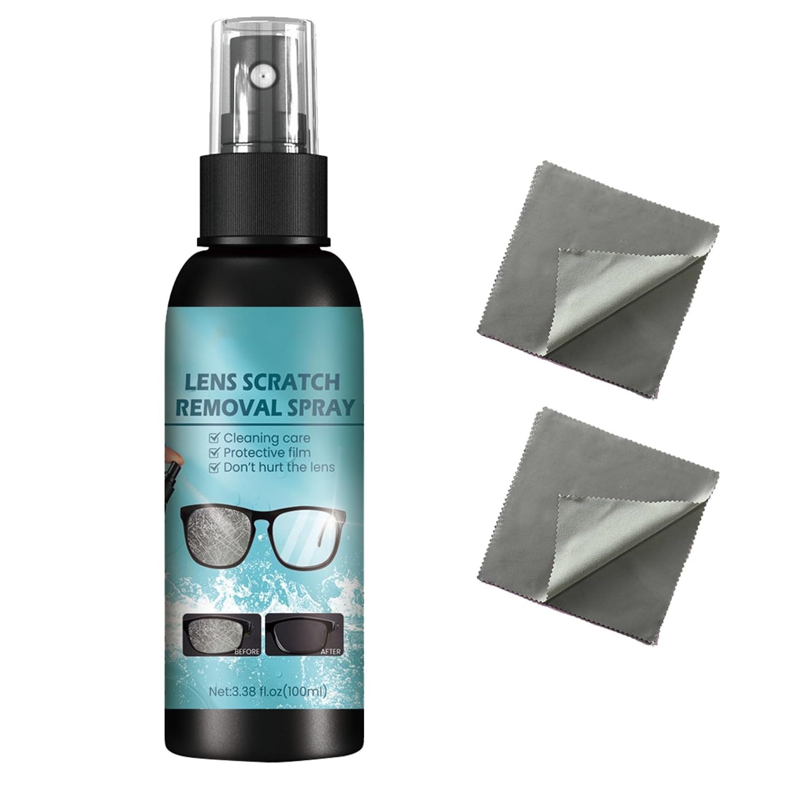 Spray de Reparación de Gafas,Líquido Limpiador de Lentes,Spray Reparador de Lentes,Líquido de Reparación de Cristales para Lentes,Spray de Reparación de Lentes,Spray Limpiador de Lentes Gafas