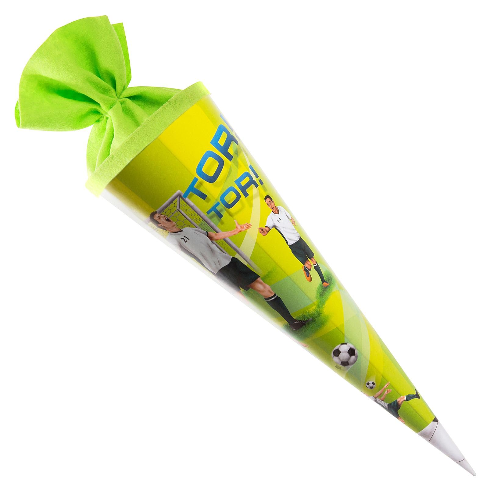 Goldbuch Sacchetto per Fratelli Motivo Calcio Scatola Laccata Confezione Regalo Feltro Verde Lunghezza 35 cm
