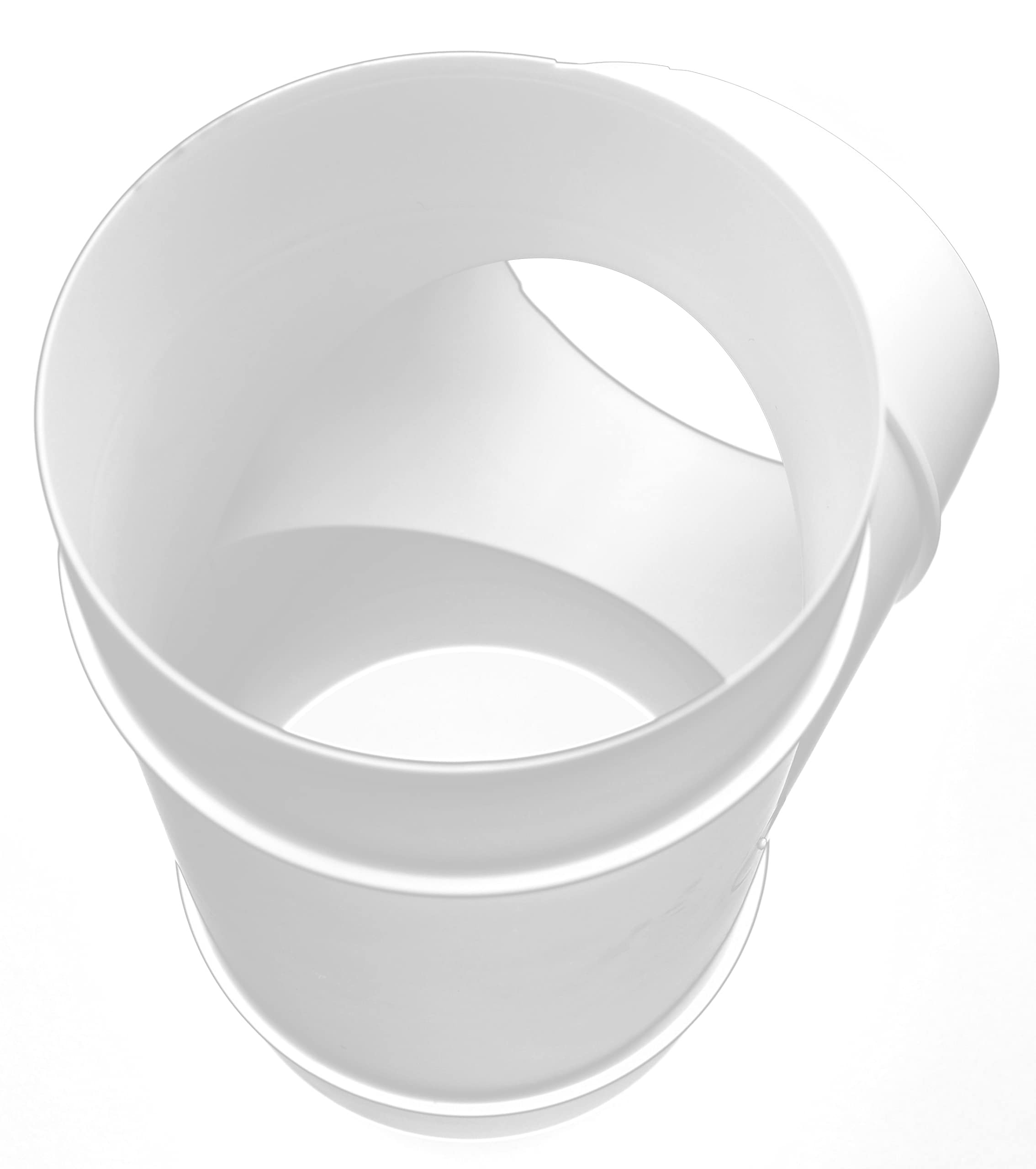 H&C VENT 100mm Conector Pieza en T para Ventilación │ Tubo Aire Acondicionado PVC │ Para Tubería Flexible o Sólido │ Conector de Manguera │ Extractor de Baño Cocina Tubo Rejilla Secadora Ventilador