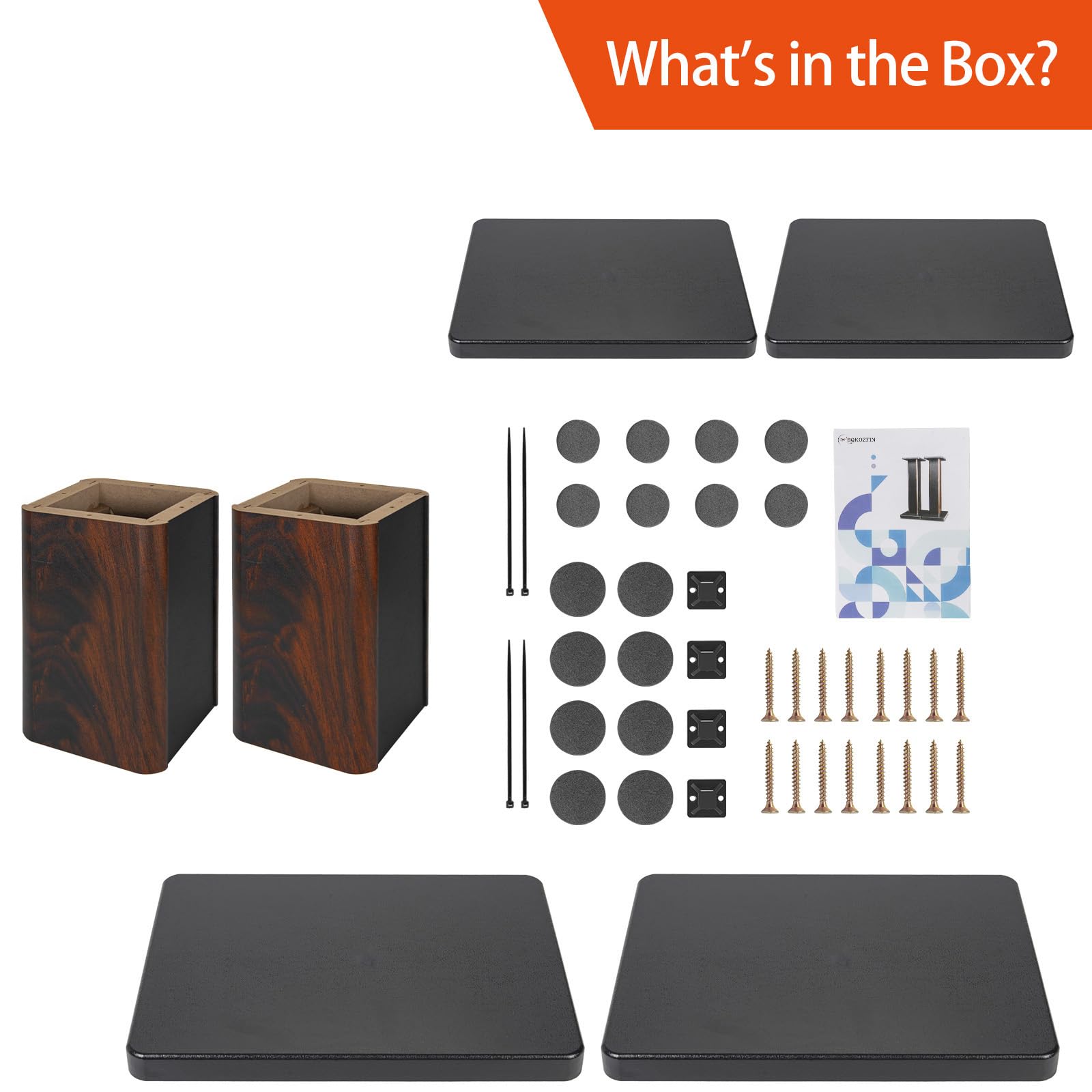 Coppia di supporti per altoparlanti in legno da 15 cm, per home cinema HiFi desktop e satellitari