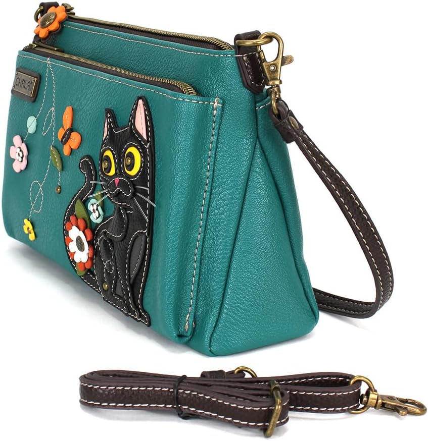 CHALA RFID Protected Vegan Leather Deluxe Crossbody Bag with Adjustable Straps - Image 3