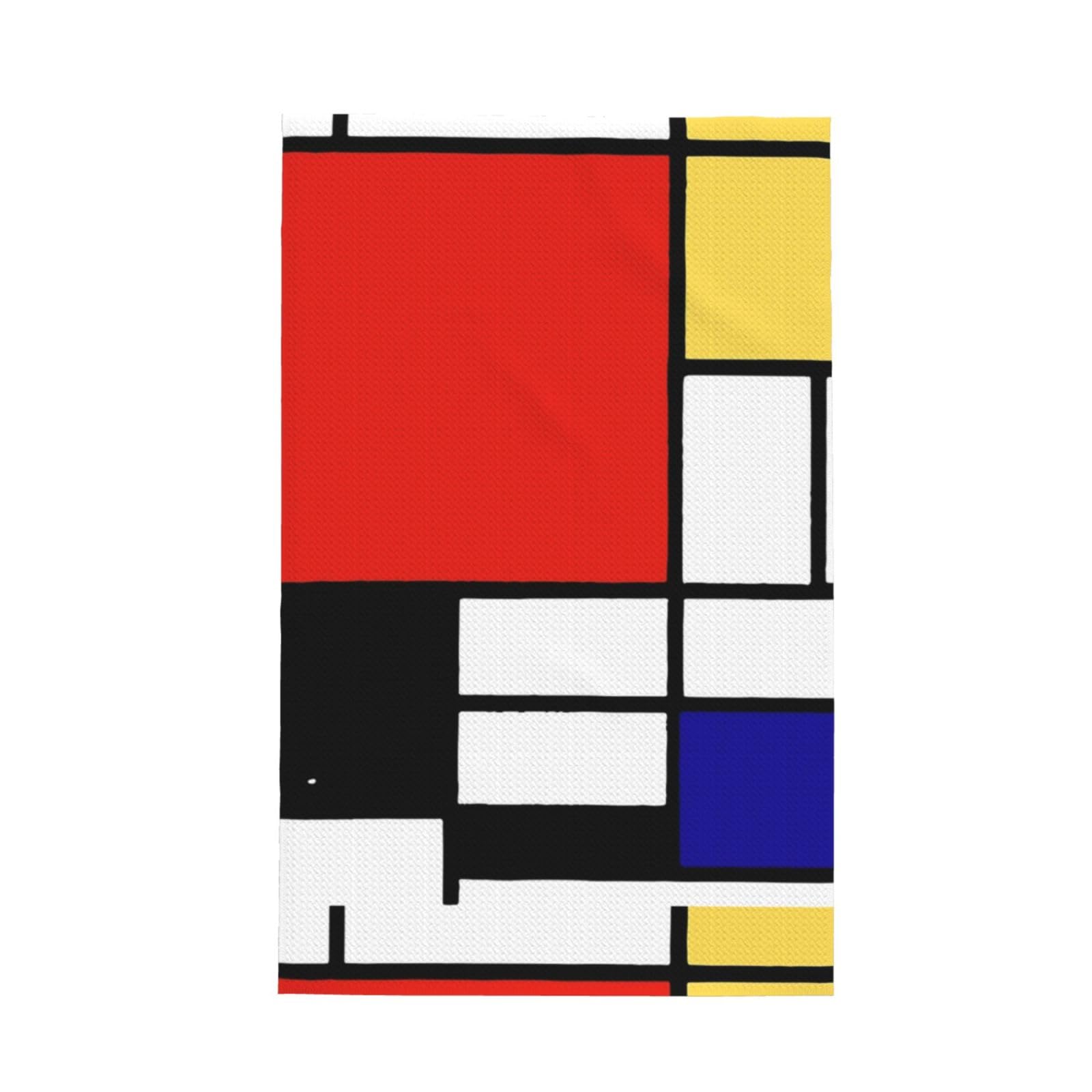 Zouey As Picture Mondrian,Drying Dish Towels Waffle Tea Towels Kitchen Absorbent Dish Cloth 41 X 66 Cm