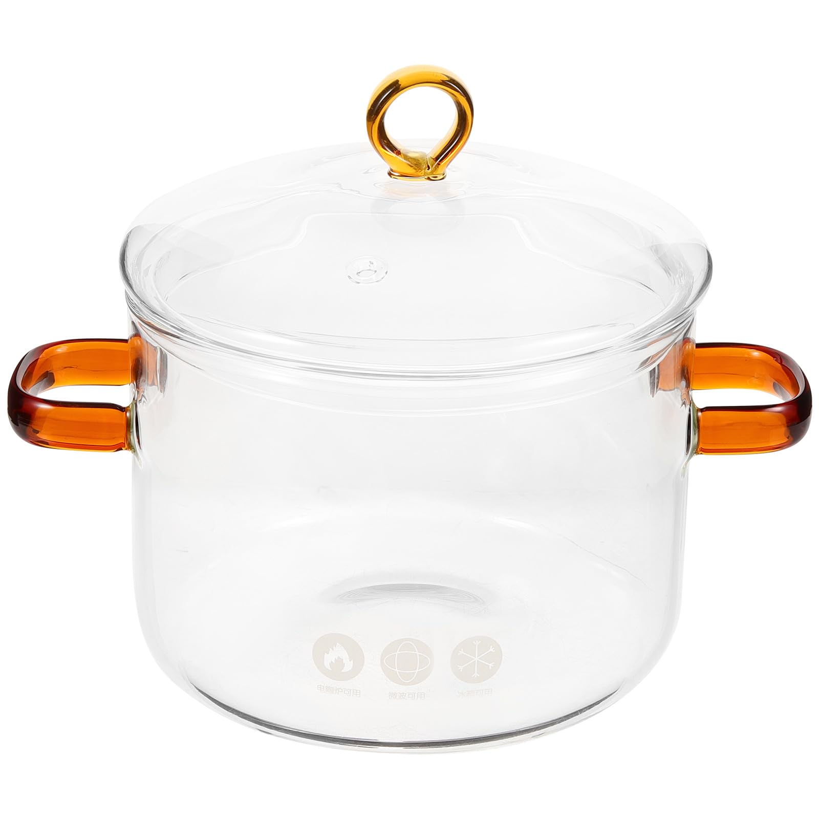 Marmite à soupe 1.9L avec couvercle et double poignée ergonomique