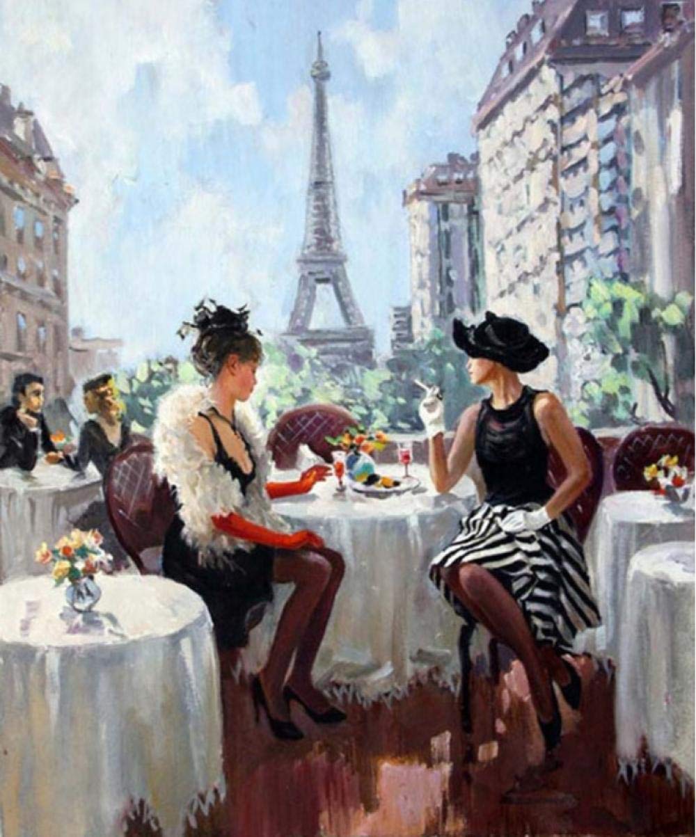 Peinture par numéros adulte femme déco maison portrait 40x50