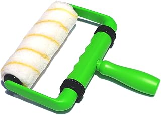 Ergonomic Paint Roller - 9 inch Paint Roller Frame Kit with Extension Handle - Comfortable Grip to Minimize Hand Stress & Fatigue, Get Projects Done in 1/2 The Time