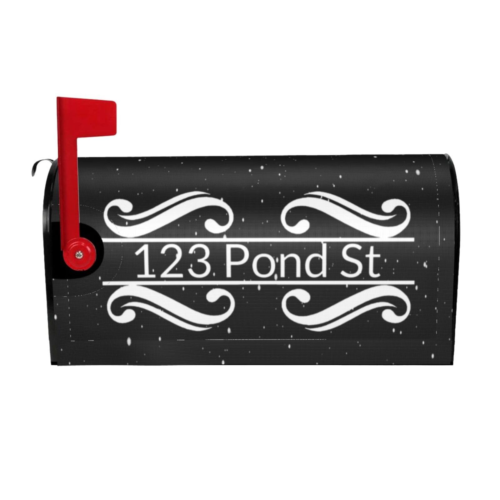 Personalize Magnetic Post Box Cover Wraps-Cover Custom Address?Design for Home Garden Yard Outdoor Standard Size 21x18 in