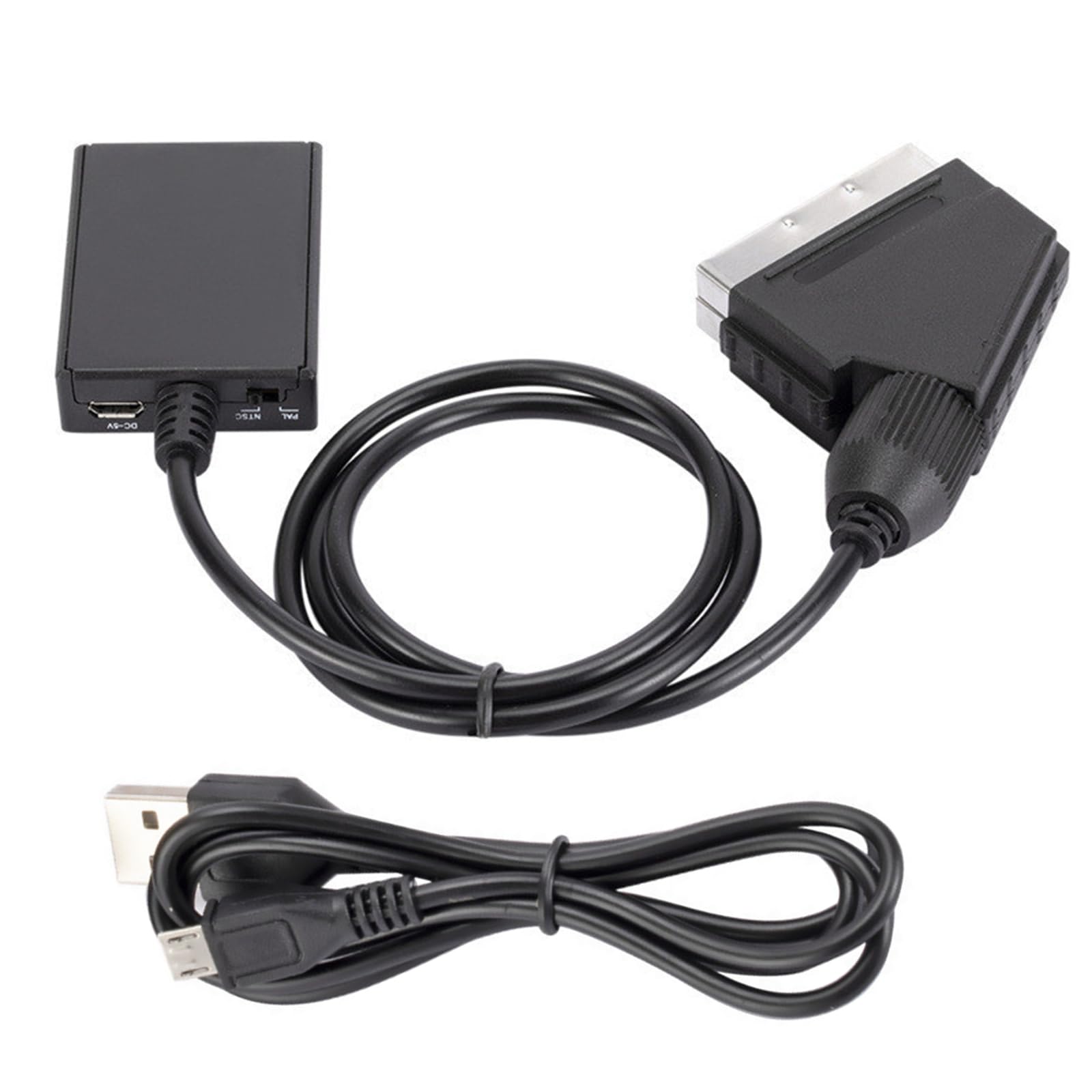 DAGIJIRD HDMI al convertitore SCART 1080P 60HZ HD Video Converter Supporta PAL/NTSC per monitor TV