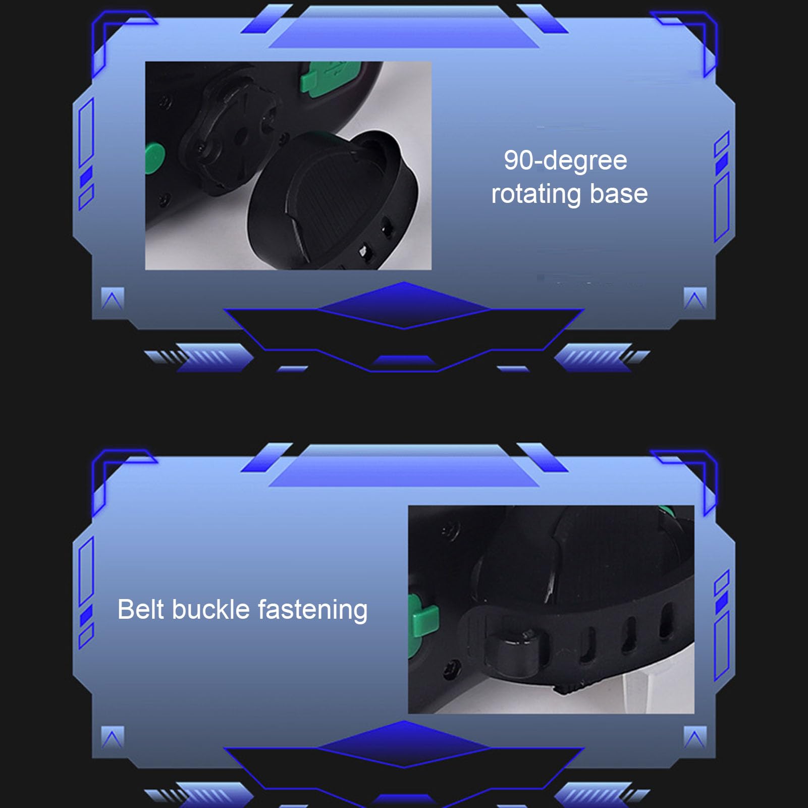 Jectse Fanale Posteriore Intelligente per Bici, Display HD da 1,9 Pollici con Rilevamento Intelligente dei Freni e Animazioni GIF, Fanale Posteriore Ricaricabile per Guida Notturna