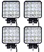Produktbild Miracle Set mit 4 LED-Lampen / Spot-Scheinwerfer, ideal für Geländewagen, Baustellen, etc., 48 W, 4 x 4, 10-30 V
