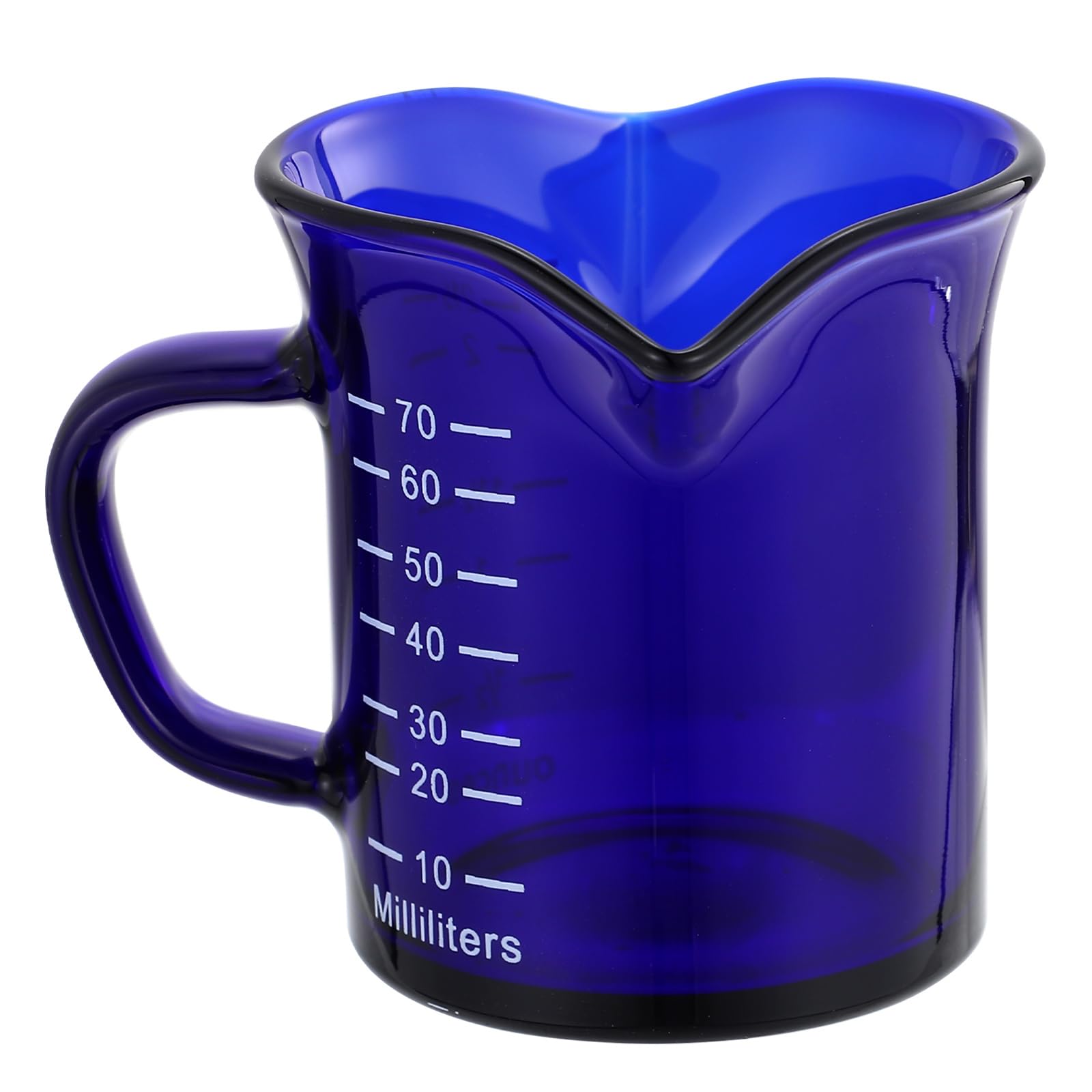 Tasse graduée en verre transparent Hemoton pour doser et mélanger le café
