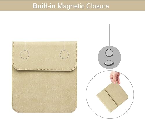 Miniatura 6 de Funda de cuero para Kindle Paperwhite 7 pulgadas E-Reader - Funda protectora para Kindle Paperwhite 10 generación 20199 generación 2017, color caqui