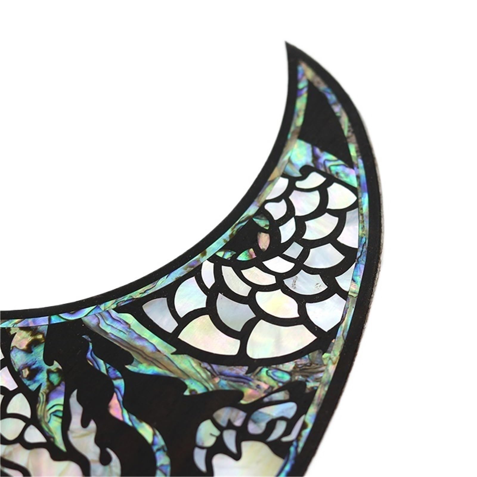 Mały Pickguard Do Gitary Akustycznej Solidny Drewniany Pickguard Do Gitary Akustycznej 41 Cali 40 Palisander Inkrustowany Kolorowymi Muszlami