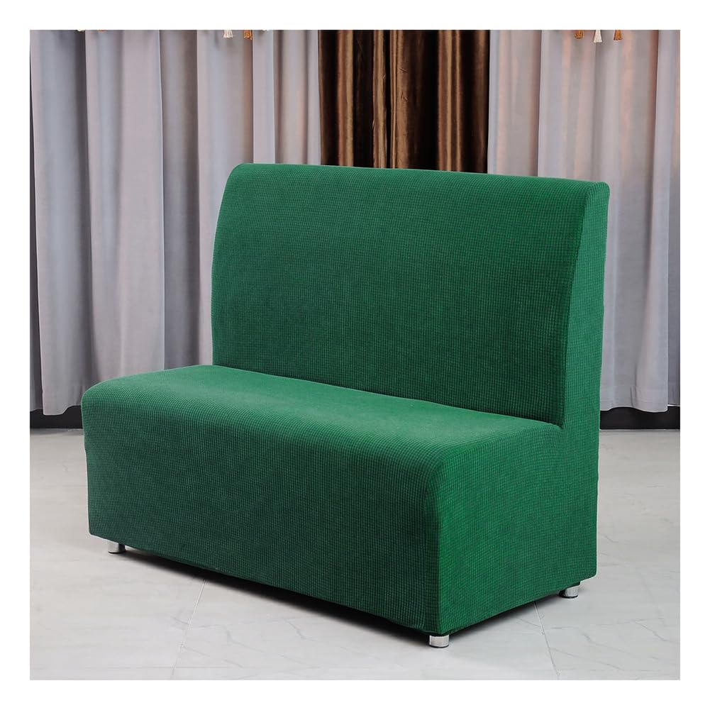 Mswborml Non-Slip Futon Covers Slipcovers with Elastic Bottom, Dustproof Armless Sofa Card Seat Cover Stretch Settee Loveseat Couch Bed Covers Protector Slipcovers for Hotels, Bars