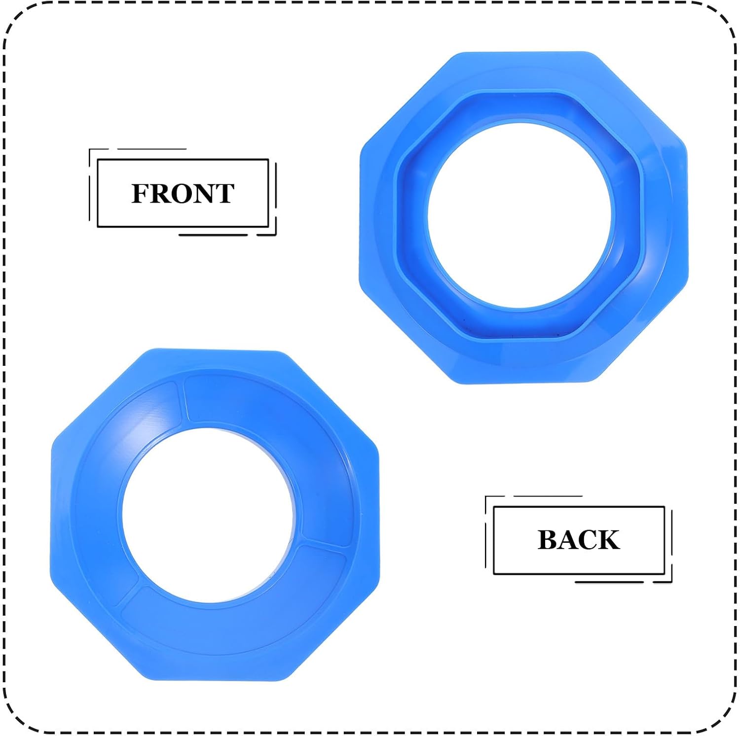 ULTECHNOVO Universal Bowling Ball Sanding Tool Holder for Ball Surface Prep and Maintenance, Sturdy Blue Plastic Sanding Pad Base with Stable Construction for Home Use