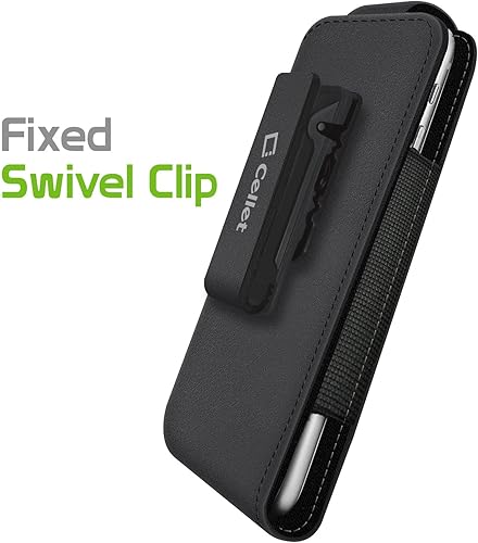 Miniatura 8 de Cellet Teramo - Funda de piel para teléfono con clip para cinturón, compatible con iPhone 16 Pro, Samsung Galaxy S25 y teléfonos de tamaño similar,