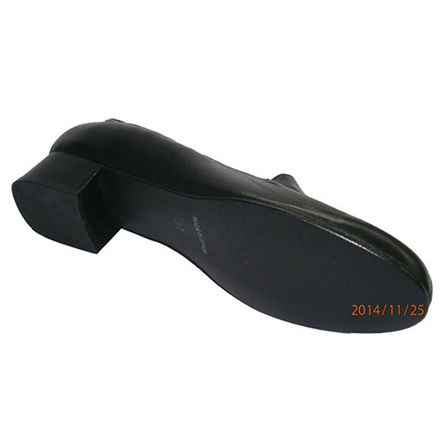 Zapatos Anchos Especiales Poco tacón con Solapa Roldán en Negro