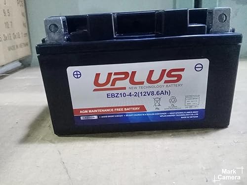 Miniatura 2 de UPLUS - Batería EBZ10-4-2 AGM sellada para deportes motorizados, no requiere mantenimiento, para cuatrimoto, scooter, motonieve, UTV y motocicleta