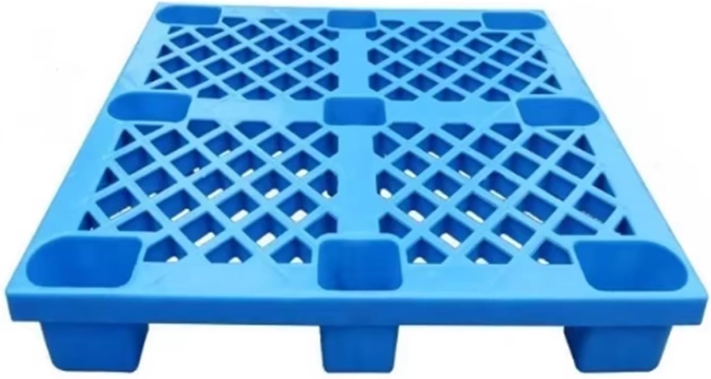 Plastic Pallets, Polyethylene Pallets, Non Slip Grid Storage Racks for Warehouses Supermarkets Farms, Easy to Stack