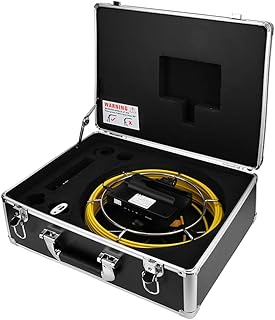 Câmera de encanamento, endoscópio de esgoto de drenagem amplamente utilizado mini endoscópio de esgoto de drenagem para empreiteiro para dutos de cabo para dutos de abastecimento de água (comprimento do cabo 20m)
