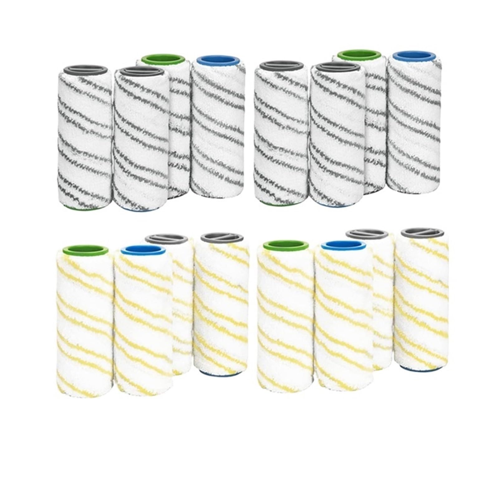Accesorios For Limpiador De Cepillos De Rodillos De Suelo Eléctricos, 16 Uds., Piezas De Repuesto For Aspiradora, Compatible con Karcher. FC5 FC7 FC3 FC3D