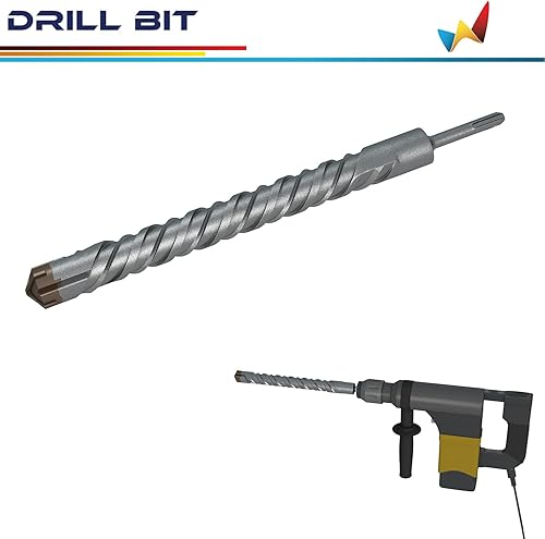 Miniatura 4 de Windscreen4less 1-18" SDS más broca de martillo para el martillo rotatorio de la mampostería del cemento concreto