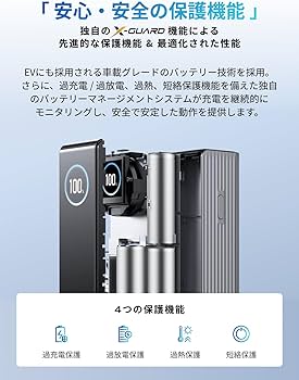 Amazon | EcoFlow RAPID モバイルバッテリー 25000mAh 170W 【USB-C