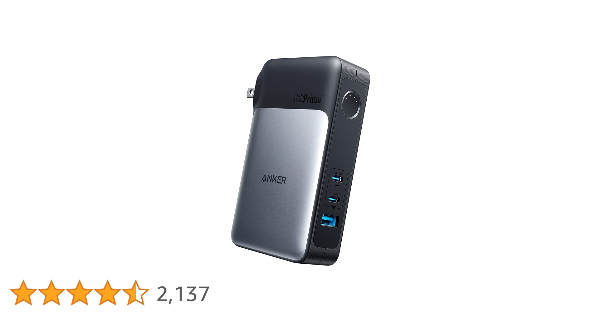 【美品】Anker Power Bank 10000m, USB-C 3in1 Powerful 3-in-1 iPhone charger with 10,000mAh power bank.