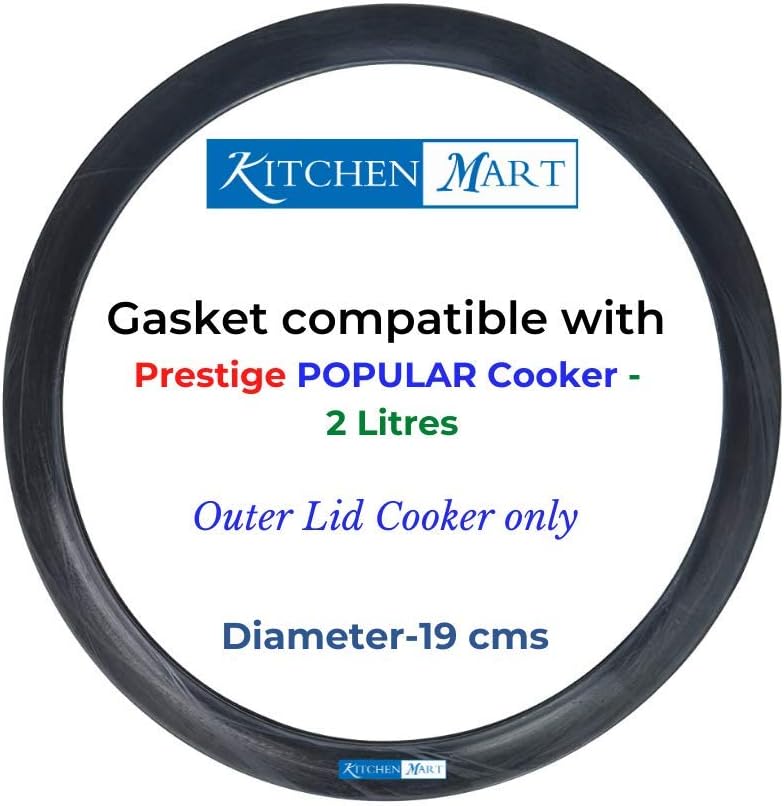 Kitchen Mart Gasket compatible with Prestige Popular Aluminium Pressure cooker (2 Liters)