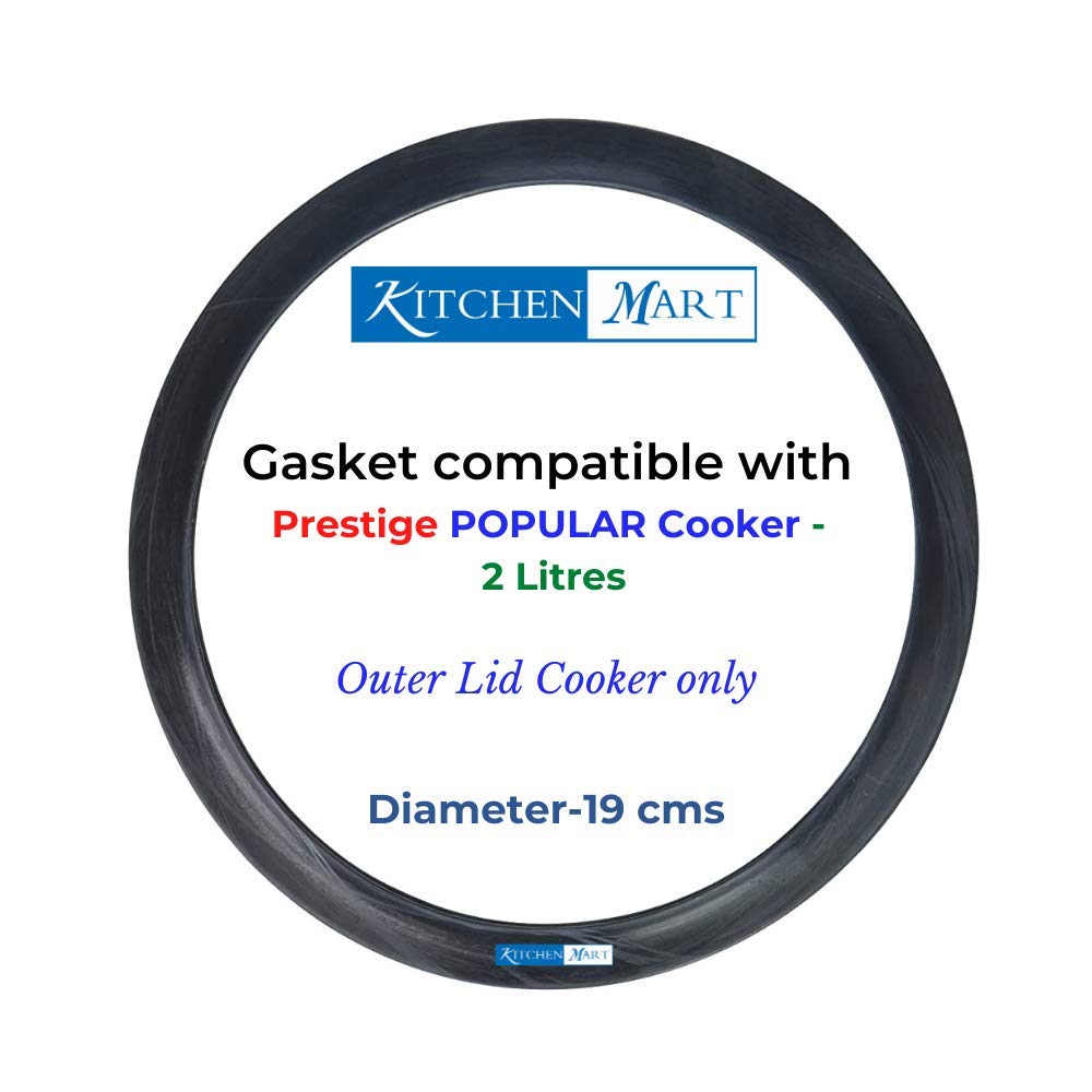 Kitchen Mart Gasket compatible with Prestige Popular Aluminium Pressure cooker (2 Liters)