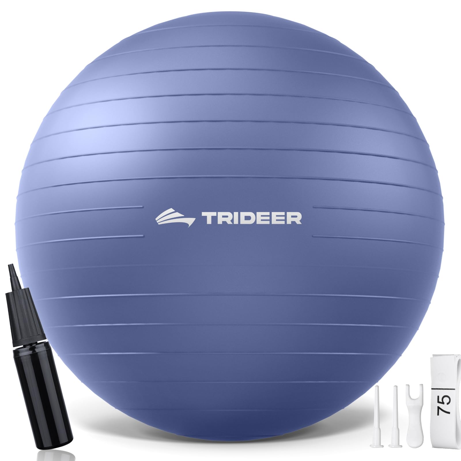 Trideer Exercise Ball Yoga Ball,Office Seating & Balance Ball Chair, Stability Ball for Pilates, Physical Therapy,Core Training & Balance Improvement & Stretching