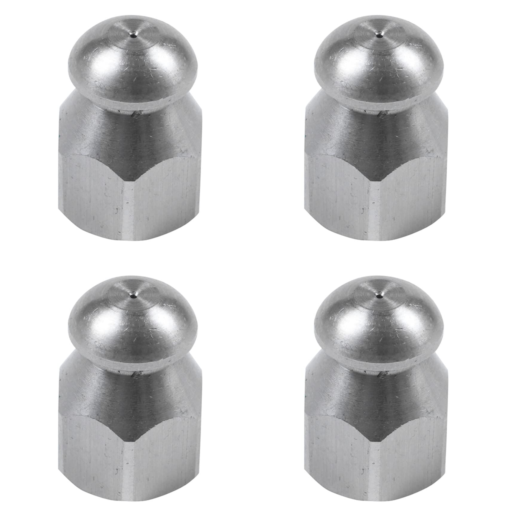 Jnchdghwa Gray 4X Pipe Jetter Pressure Washer Drain Sewer Cleaning Pipe Jetter Rotary Nozzle 5 Jet (1/4 Inch)