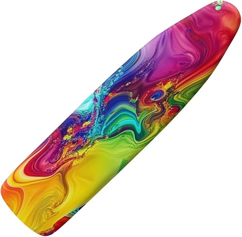 Funda para tabla de planchar y almohadilla extra gruesa, antiadherente, resistente a las manchas y a las manchas, bordes elásticos con espuma